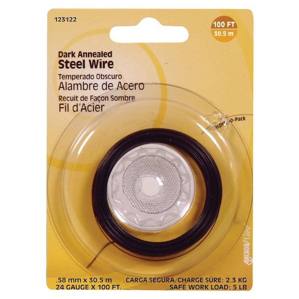 Hillman HILLMAN 100 ft. L Black Annealed Steel 24 Ga. Wire, PK10 123122-N - main